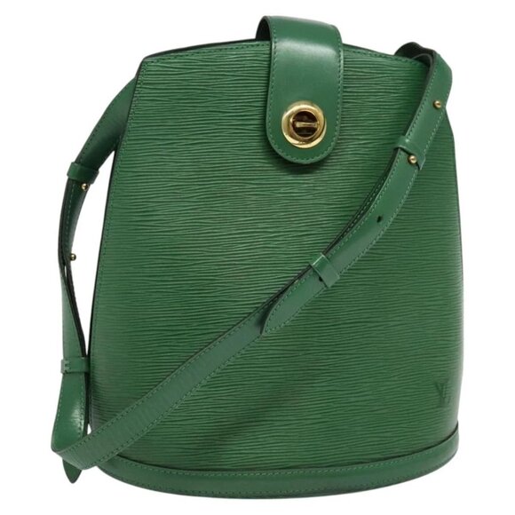 LOUIS VUITTON Epi Cluny Shoulder Bag Green M52254 LV Auth bs26919 - Picture 1 of 16